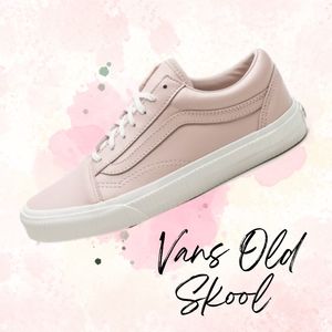 Vans Old Skool Embossed Sidewall Sepia Rose/Blanc De Blanc Pink White Leather